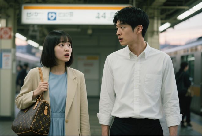 北京小伙请日本姑娘吃